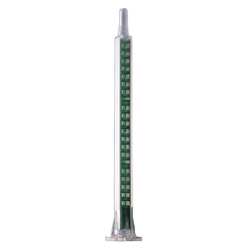Techni-Pro Square Static Mixer 5.3mm ID, 24 Elements for 50ml B Style Cartridge, Luer Nozzle, Green, Mix Ratios: 1:1, 2:1, 10/Bag